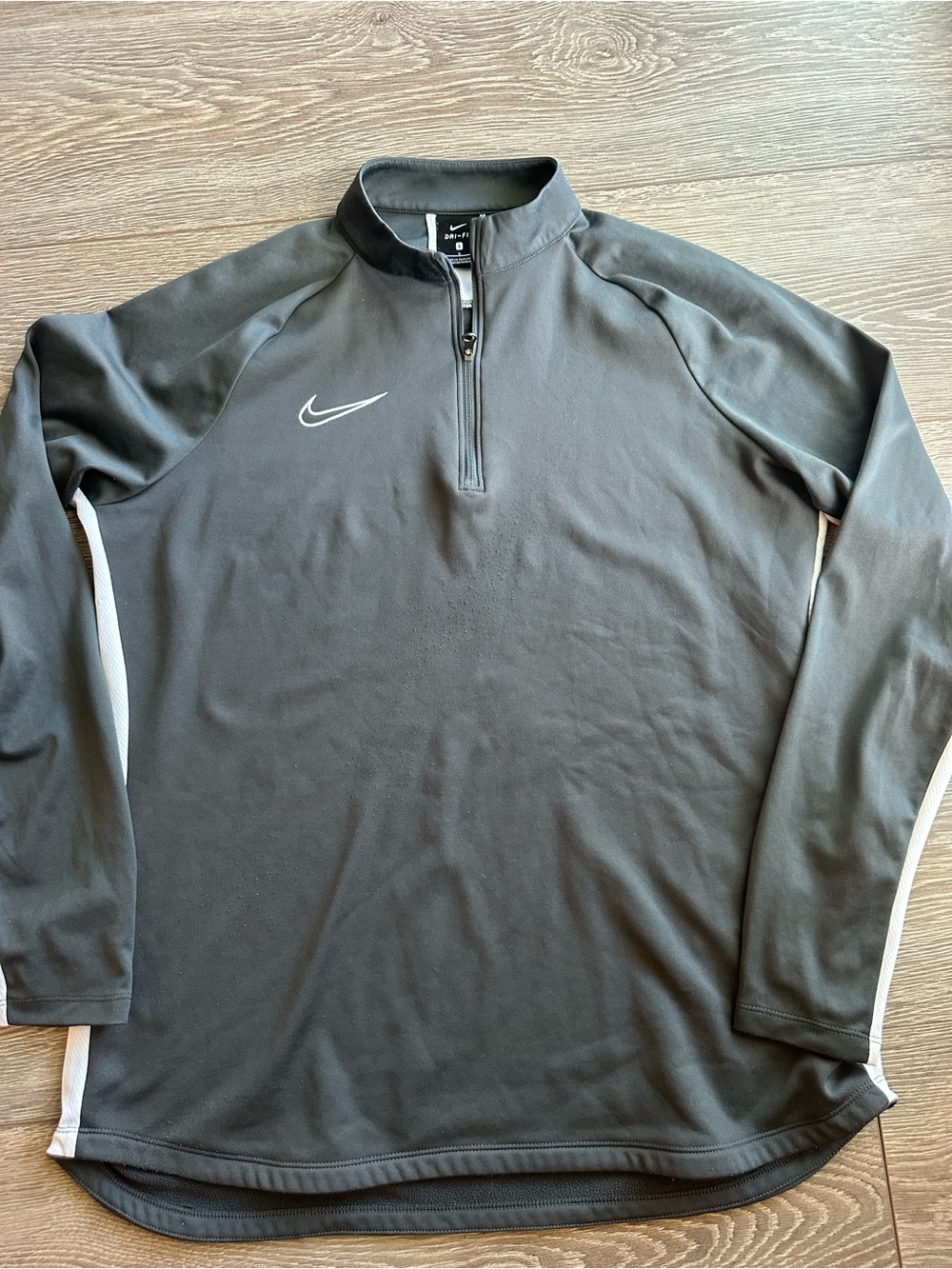 Nike Black & White 1/4 Zip Performance Pullover